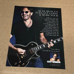 Al Di Meola - Elegant Gypsy & More Tour - Music Print Promo Advertisement - 2015